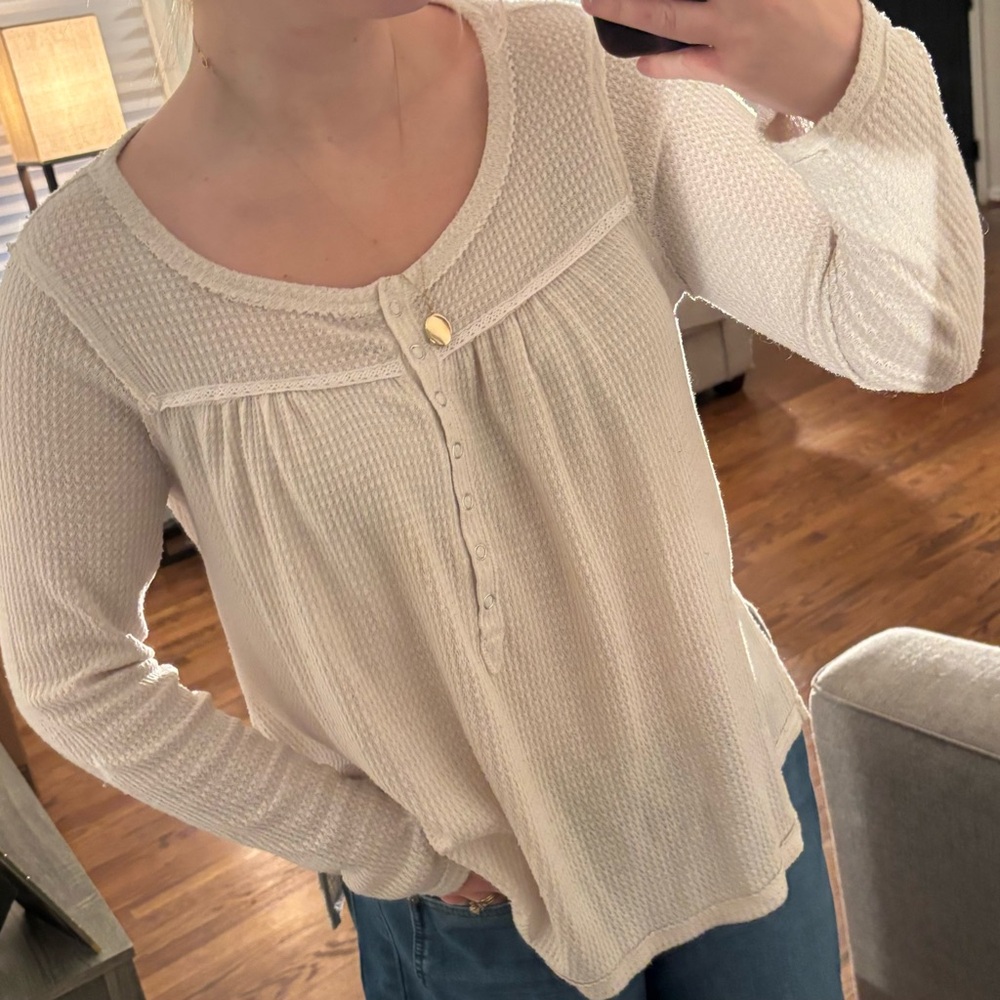 Knox Rose Cream BabyDoll Blouse
